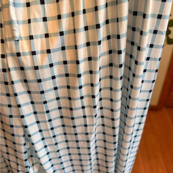 NWOT Unbranded Women’s XL Loose Fit Elastic Waist Bottoms White Black Blue - Picture 6 of 11